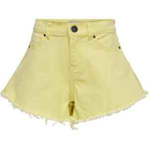 Kids Only - Kogchiara Wave Col Raw Shorts Pnt - Geel - Korte Broeken