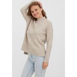 Vero Moda - Lefile - Gebreide Trui - Groen - 70% Acryl, 27% Nylon, 3% Elastaan