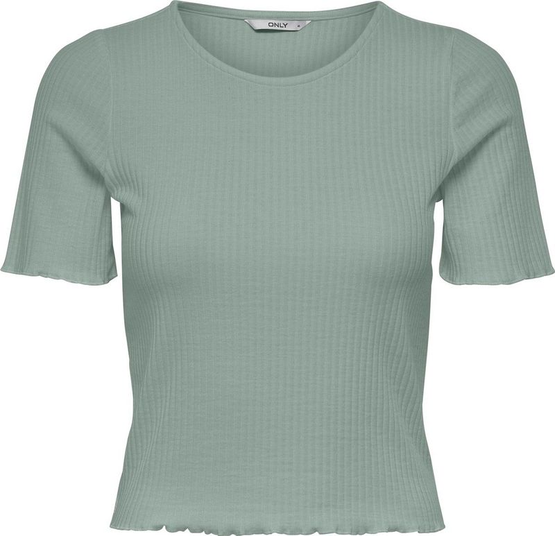 Only Shirt - Korte Mouwen - Ronde Hals - Jadeite
