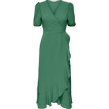 ONLY ONLMETTE SS WRAP MIDI DRESS WVN Dames Jurk - Maat XS