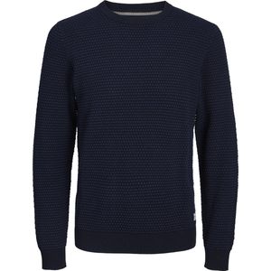 JACK & JONES - Atlas - Pullover - Jeansblauw - Katoen - Slim Fit