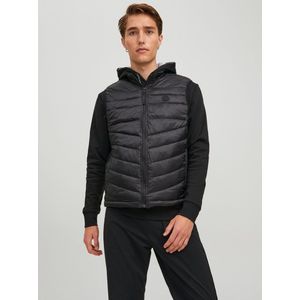 JACK & JONES Jjehero Bodywarmer voor heren, collar noos, zwart, S