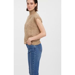 Vero Moda - vmVigga SL Highneck - Damestrui Zonder Mouwen - Zacht - Herfstachtige Afwerking