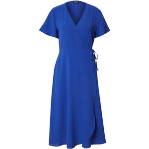 ONLY - ONLCALI LIFE MIDI WRAP DRESS - Dames - Jurk - Zwart - Katoen - Wikkelsluiting