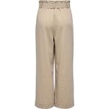 ONLY - Onlmarsa Solid Paperbag Pant - Stoffen Broek - Safari - Melange