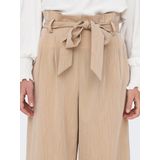 ONLY - Onlmarsa Solid Paperbag Pant - Stoffen Broek - Safari - Melange