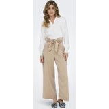 ONLY - Onlmarsa Solid Paperbag Pant - Stoffen Broek - Safari - Melange