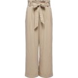 ONLY - Onlmarsa Solid Paperbag Pant - Stoffen Broek - Safari - Melange
