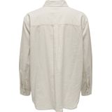 Overhemd - Lichtblauw - Linnen Viscose - Ontspannen Pasvorm