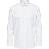 SELECTED HOMME SLHREGETHAN SHIRT LS CLASSIC NOOS - Overhemd - Bright White - 100% Katoen