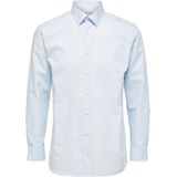 Selected Femme - Katoenen Overhemd - Lichtblauw - 100% Katoen - Lange Mouwen