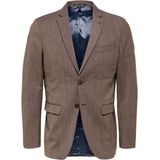 Blazer - Slim Fit - Blauw - Super-Stretch - Gerecycled Polyester