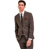 Blazer - Slim Fit - Blauw - Super-Stretch - Gerecycled Polyester