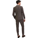 Blazer - Slim Fit - Blauw - Super-Stretch - Gerecycled Polyester