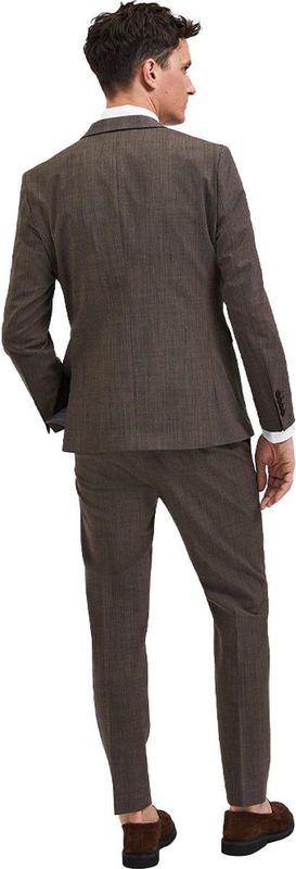 Blazer - Slim Fit - Blauw - Super-Stretch - Gerecycled Polyester