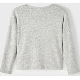 Name It Blouse - Gebreid - Noos - NkfVicti - Grey Melange - Name It - 6 jaar (116) - Shirts