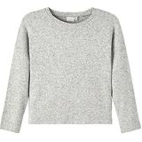 Name It Blouse - Gebreid - Noos - NkfVicti - Grey Melange - Name It - 6 jaar (116) - Shirts