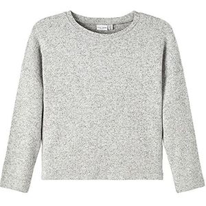 Name It Blouse - Gebreid - Noos - NkfVicti - Grey Melange - Name It - 6 jaar (116) - Shirts