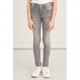 Jeans - Effen - Denim - Heavy Washed - Skinny Pasvorm - Mid Waist