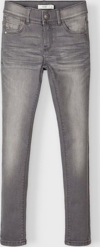 Jeans - Effen - Denim - Heavy Washed - Skinny Pasvorm - Mid Waist