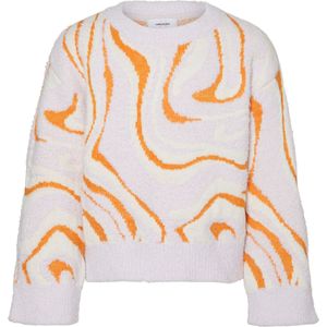 VERO MODA - Gebreide Pullover - Zwart - O-hals - Lange Mouwen