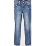 Skinny Broeken - Denim - Blauw - 74% Katoen, 24% Polyester, 1% Viscose, 1% Elastaan