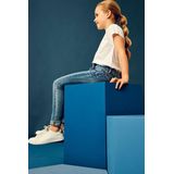 Skinny Broeken - Denim - Blauw - 74% Katoen, 24% Polyester, 1% Viscose, 1% Elastaan