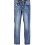 Skinny Broeken - Denim - Blauw - 74% Katoen, 24% Polyester, 1% Viscose, 1% Elastaan