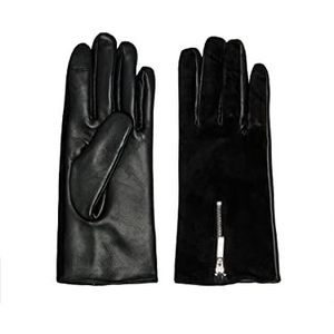 Only Onlelinor Leather Gloves Acc handschoenen, dames, zwart, Eén maat, zwart.