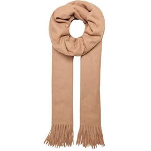 ONLY Dames ONLAIDA Life Wool Scarf Acc sjaal, camel/detail: solide, één maat, Camel/detail: solid, One Size