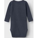 NAME IT BABY Ribgebreide Romper NBMKAB Donkerblauw