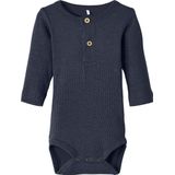 NAME IT BABY Ribgebreide Romper NBMKAB Donkerblauw