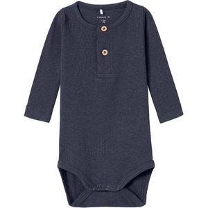 NAME IT BABY Ribgebreide Romper NBMKAB Donkerblauw