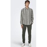 ONLY & SONS Slim Fit Chino ONSMARK met Visgraat Olive Night,