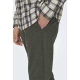ONLY & SONS Slim Fit Chino ONSMARK met Visgraat Olive Night,