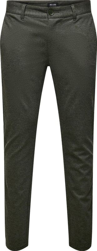 ONLY & SONS Slim Fit Chino ONSMARK met Visgraat Olive Night,