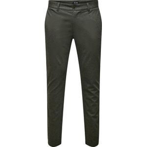 ONLY & SONS Slim Fit Chino ONSMARK met Visgraat Olive Night,