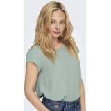 Blouse - Effen - Losse Pasvorm - Ronde Hals - Kwartmouw