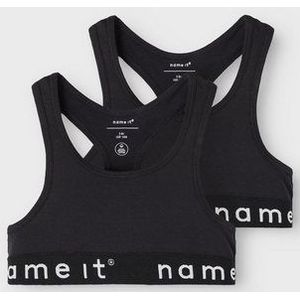 NAME IT KIDS Bh Top - set van 2 Zwart
