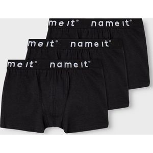 NAME IT - Jersey Boxershorts - Blauw, Grijs, Zwart - 95% Katoen, 5% Elastaan
