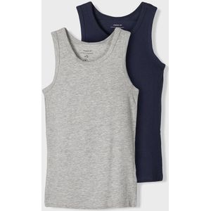 Tanktops - 2-Pack - Biologisch Katoen - Stretchstof - Ronde Hals