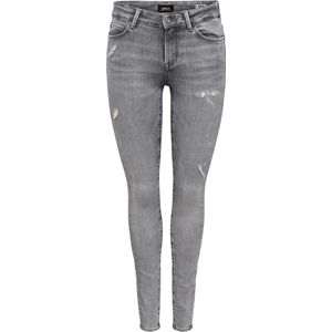 Only Jeans Onlwiser Blush Mid Sk Fg320 15253586 Light Grey Denim Dames