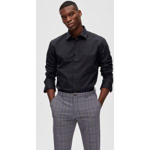Selected - Regethan Classic - Overhemd - Zwart - 100% BCI-Katoen
