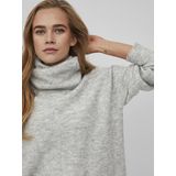 Vila - Cilia 14074330 - Trui - Met Hoge Hals - Gebreide Poncho - Lange Mouwen