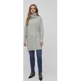 Vila - Cilia 14074330 - Trui - Met Hoge Hals - Gebreide Poncho - Lange Mouwen