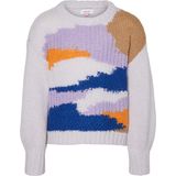 VERO MODA - Gebreide Pullover - Zwart - O-hals - Lange Mouwen