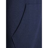 JACK & JONES Star basic sweat hood regular fit, heren hoodie katoenmengsel met capuchon, grijs-blauw