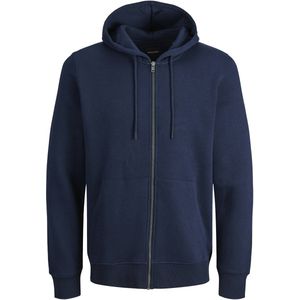 JACK & JONES Star basic sweat hood regular fit, heren hoodie katoenmengsel met capuchon, grijs-blauw