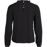 VILA - VISUVITA LACE TOP - Blousetop - Hoge Hals - Lange Mouwen