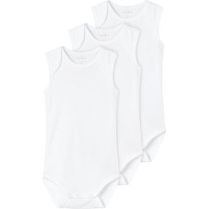 Rompertjes - 3-Pack - Biologisch Katoen - Zonder Mouwen - Amerikaanse Hals
